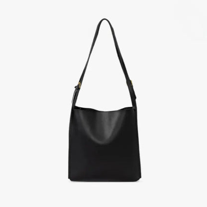 Leren Schoudertas Roos Boxy Model met Dunne Band - Mode Vibes