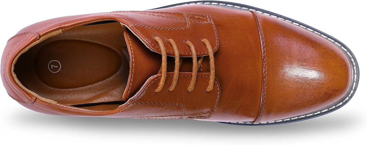 Herenschoenen Wingtip Klassiek Leer Zwart