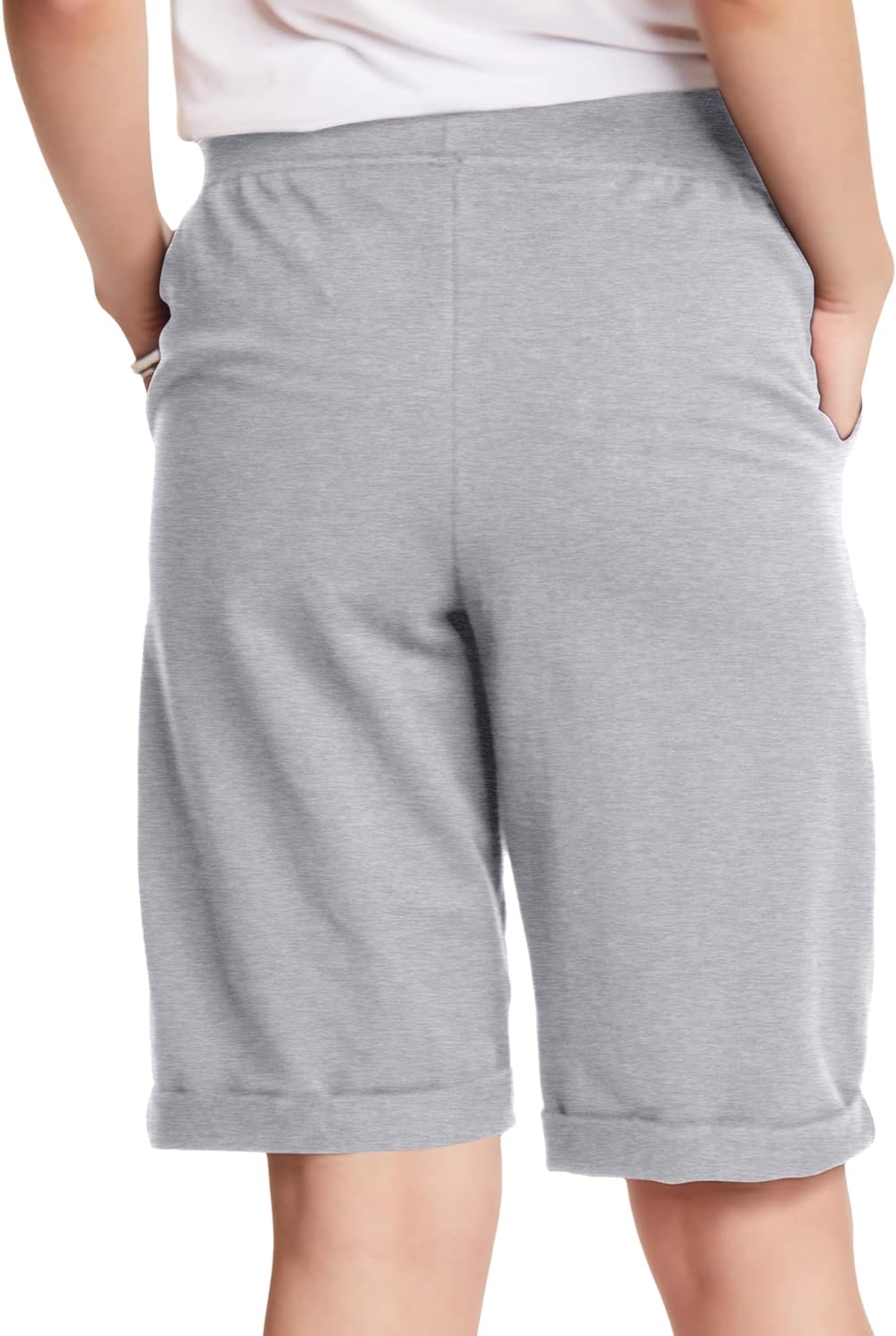 Bloeiende Bloemen Dames French Terry Bermuda Short