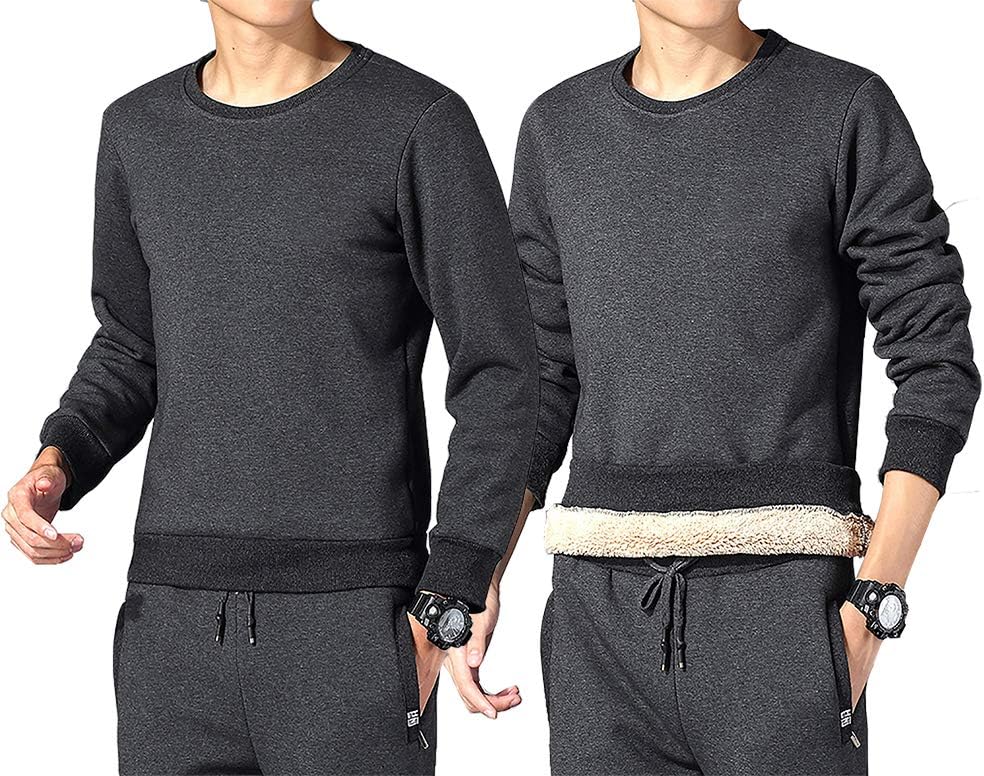 Heren Fleece Sweatshirt Zacht en Warm