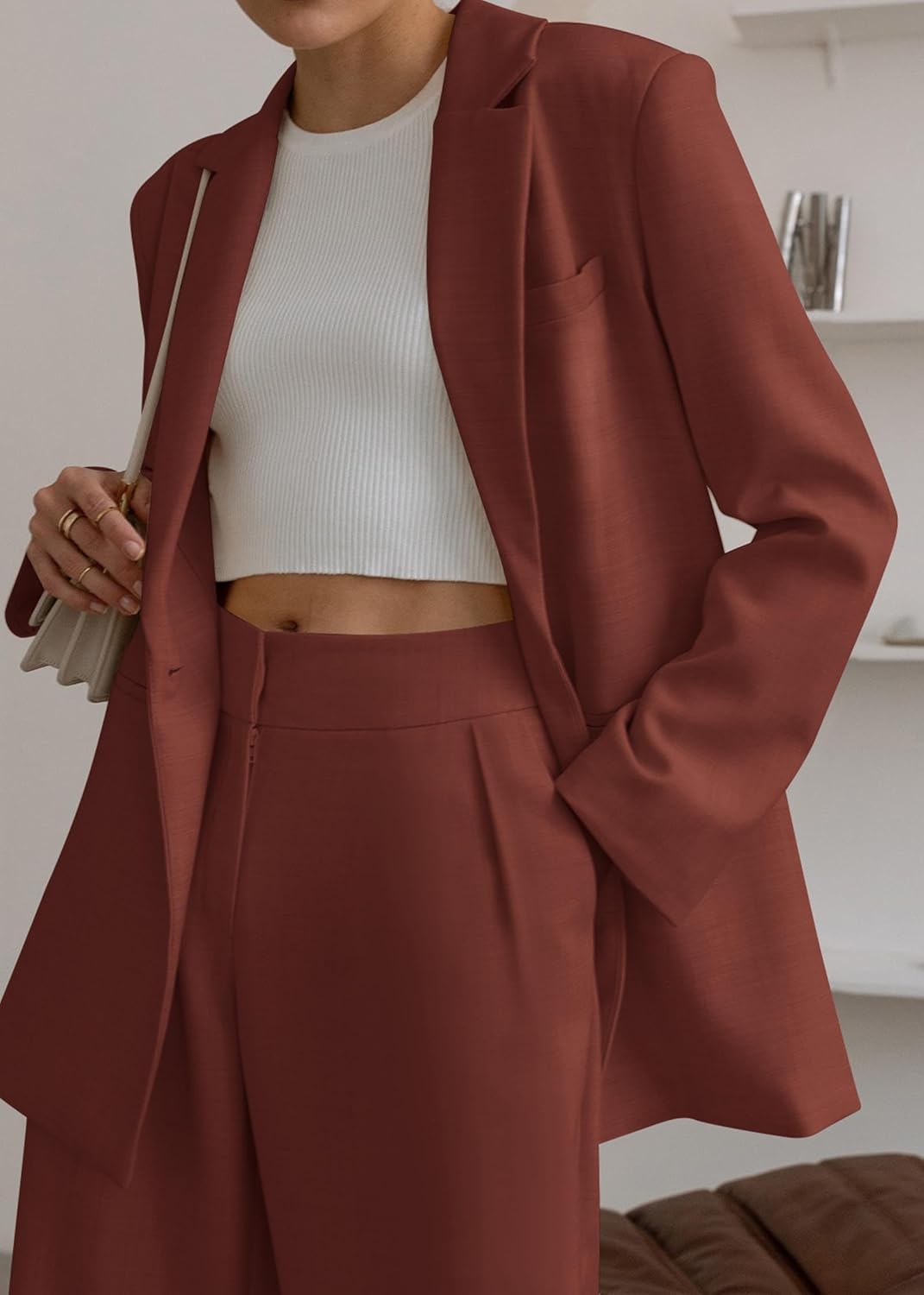 Dames Blazer Set met Broek Pantalon