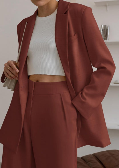 Dames Blazer Set met Broek Pantalon