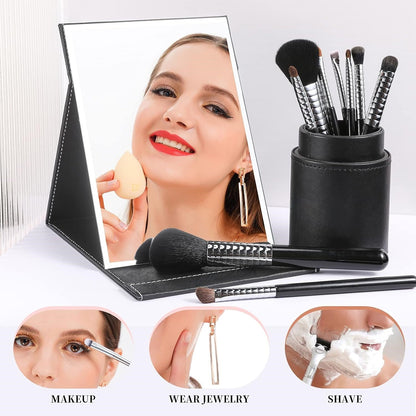 Make-up Spiegel met Standaard en LED Verlichting