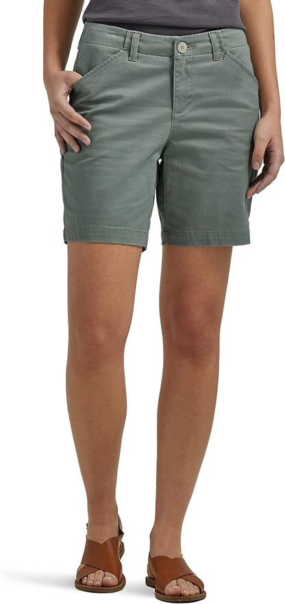 Iconische 7" Chino Walkshort voor Stijlbewuste Dames