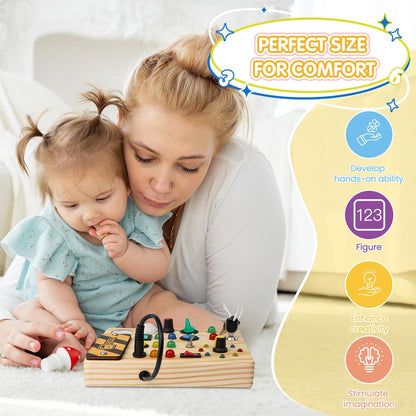 Montessori Prikbord met LED Verlichting voor Peuters