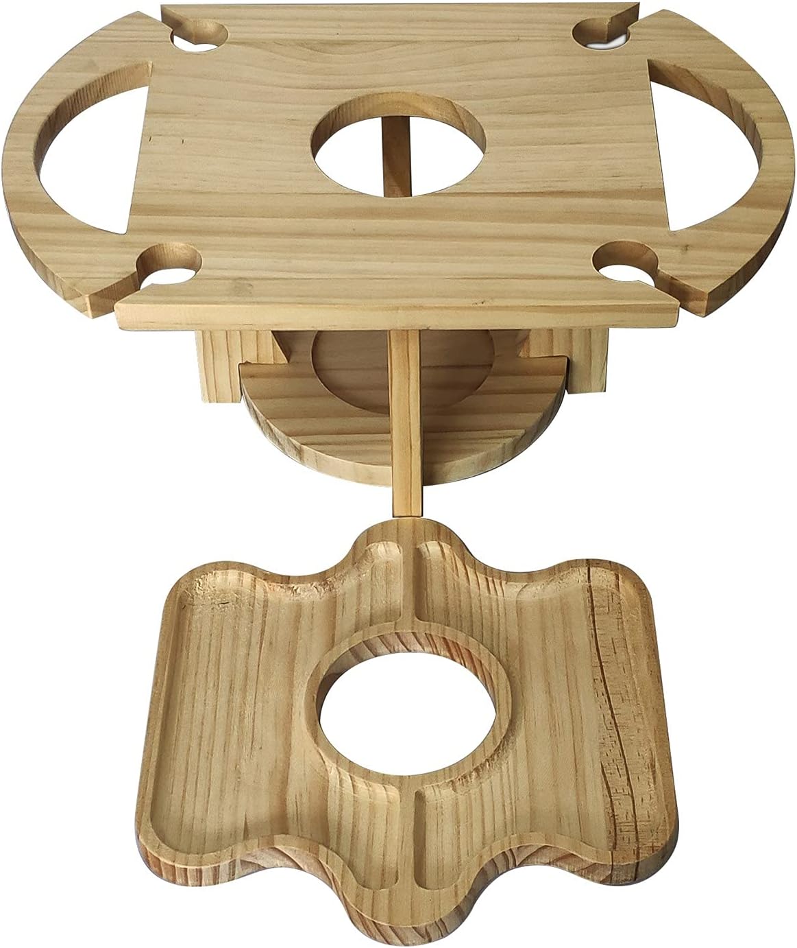2-in-1 Tafelrek voor Wijn- en Frutiglazen Modern Design