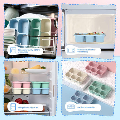 Bento Doos Maaltijdboxen 4-Stuks Set voor Eenvoudige Maaltijdbereiding