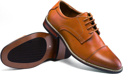 Herenschoenen Wingtip Klassiek Leer Zwart