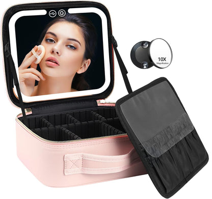 Reismake-up Doos met LED Verlichting en Spiegel