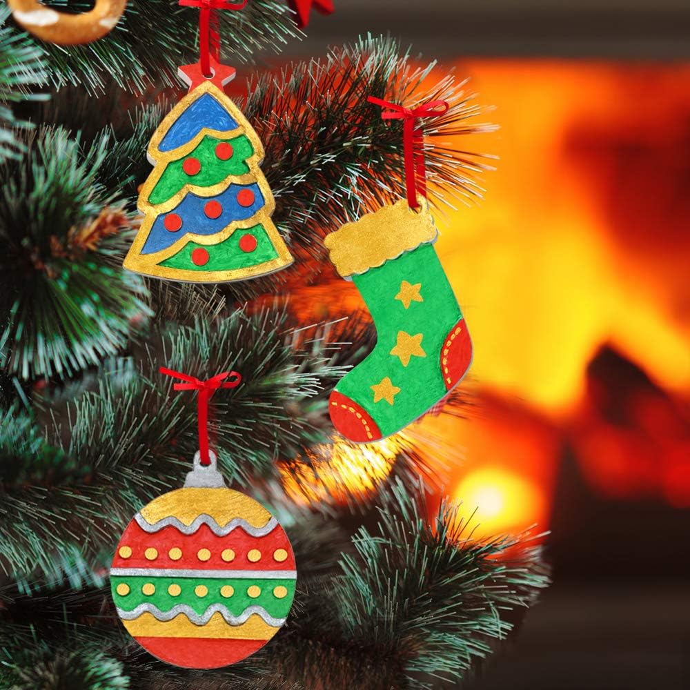 Kerstversiering Schilderij Kit Kleur Je Eigen Ornament - Mode Vibes