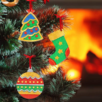 Kerstversiering Schilderij Kit Kleur Je Eigen Ornament - Mode Vibes