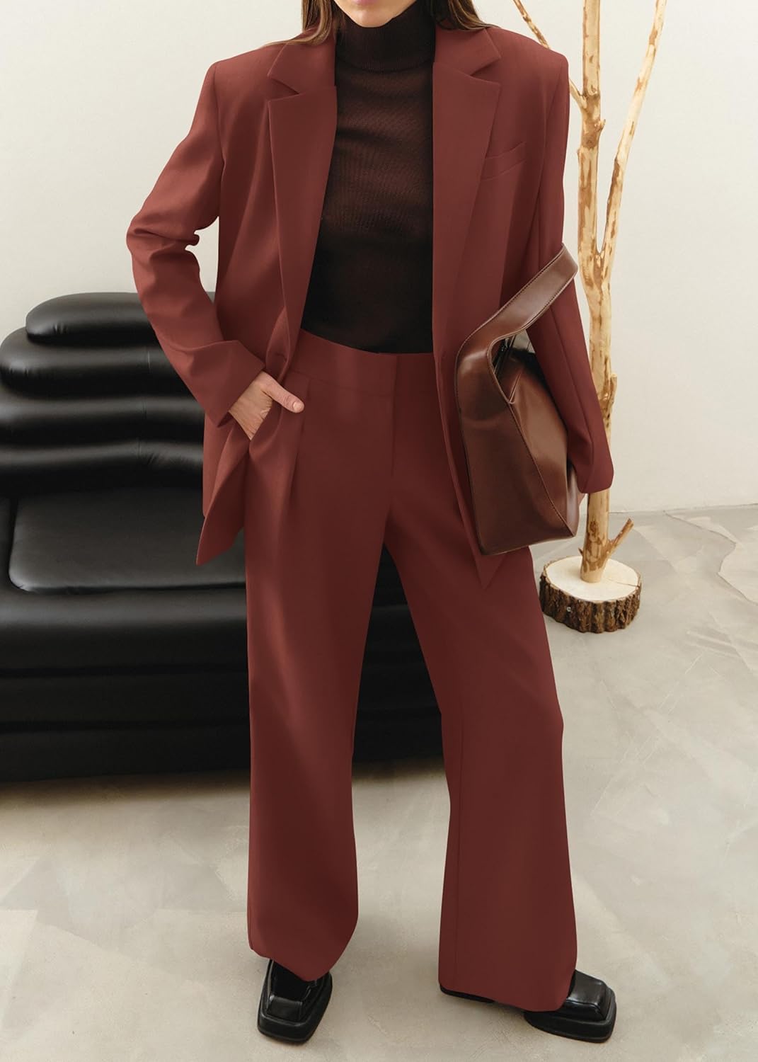 Dames Blazer Set met Broek Pantalon