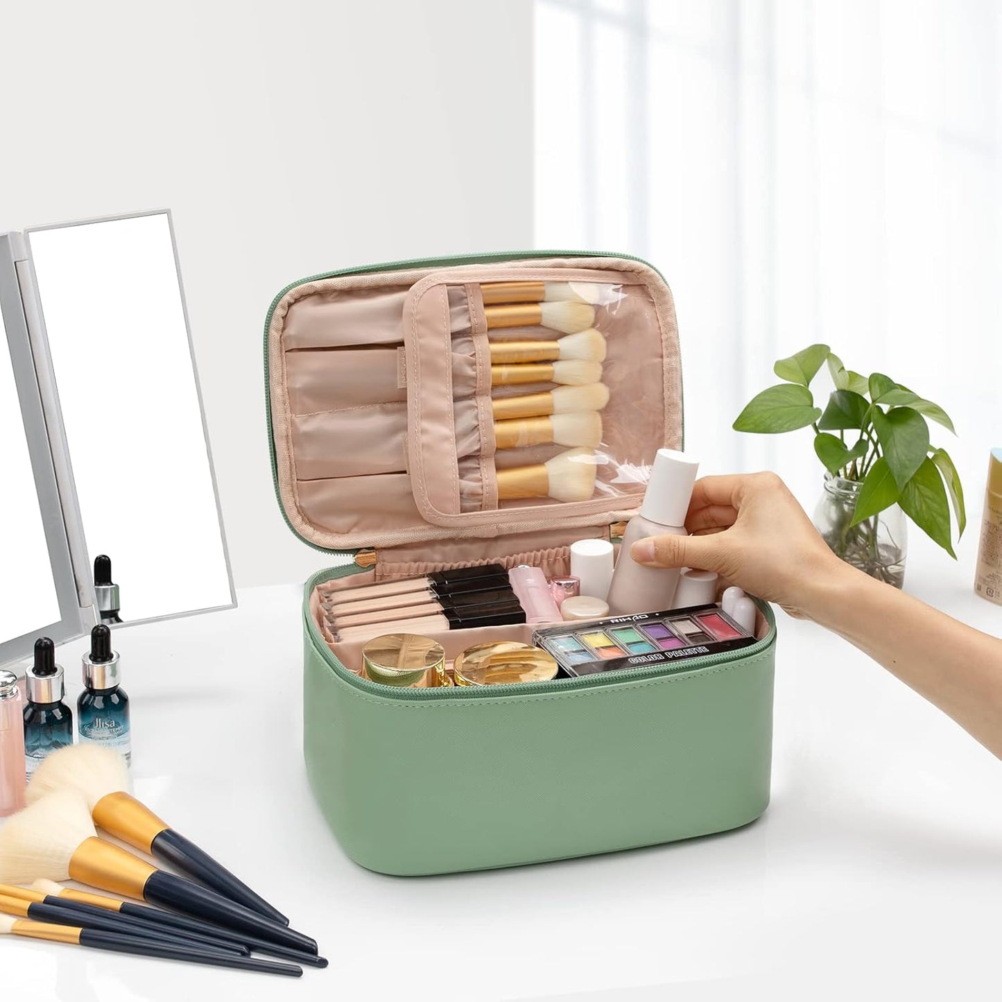 Make-up Organizer Reisformaat met Opslag Compartimenten