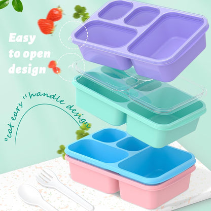 Bento Doos Maaltijdboxen 4-Stuks Set voor Eenvoudige Maaltijdbereiding