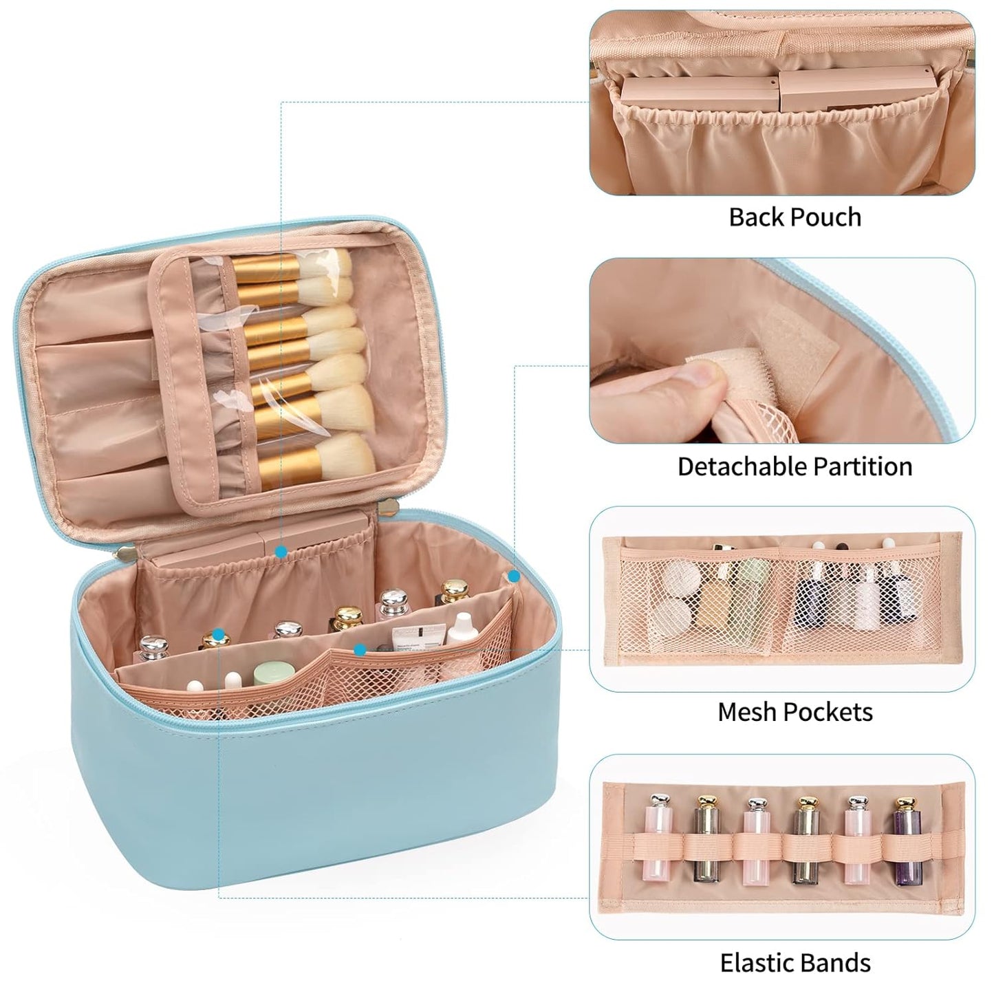 Make-up Organizer Reisformaat met Opslag Compartimenten