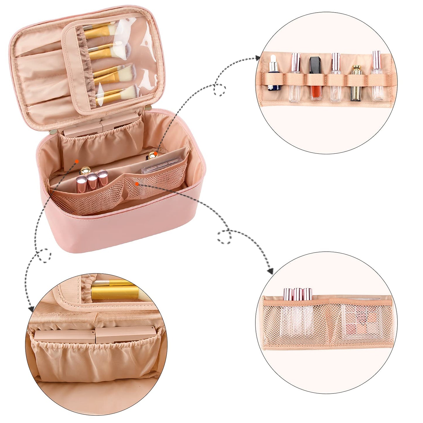 Make-up Organizer Reisformaat met Opslag Compartimenten