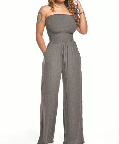 Zomer Jumpsuit Strapless Klassiek voor Vrouw