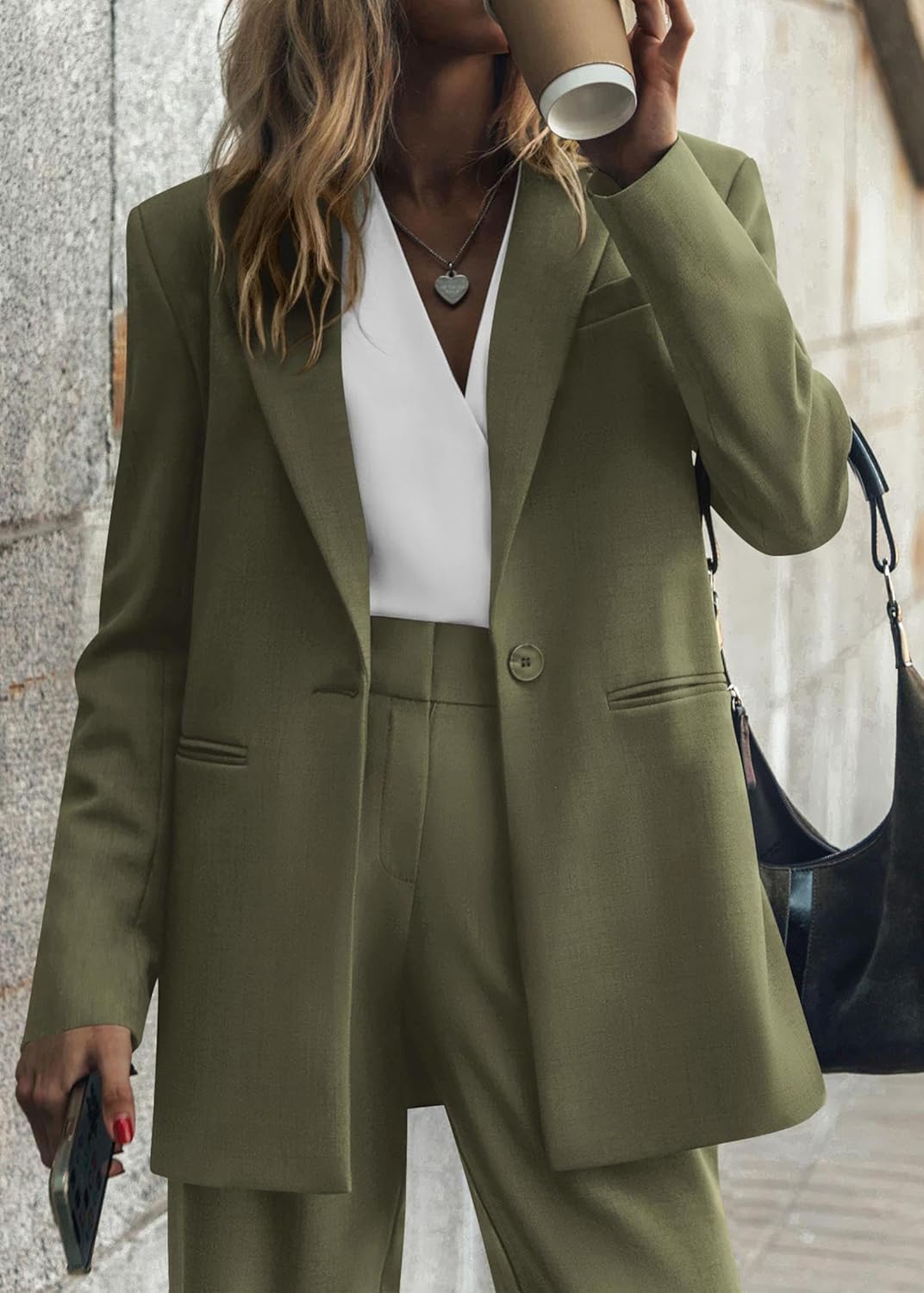Dames Blazer Set met Broek Pantalon