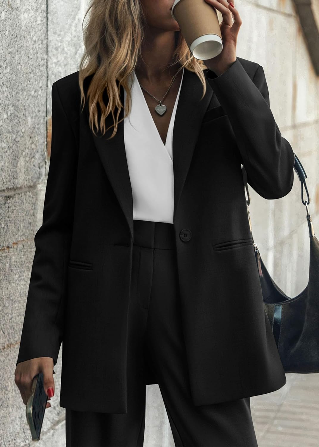 Dames Blazer Set met Broek Pantalon