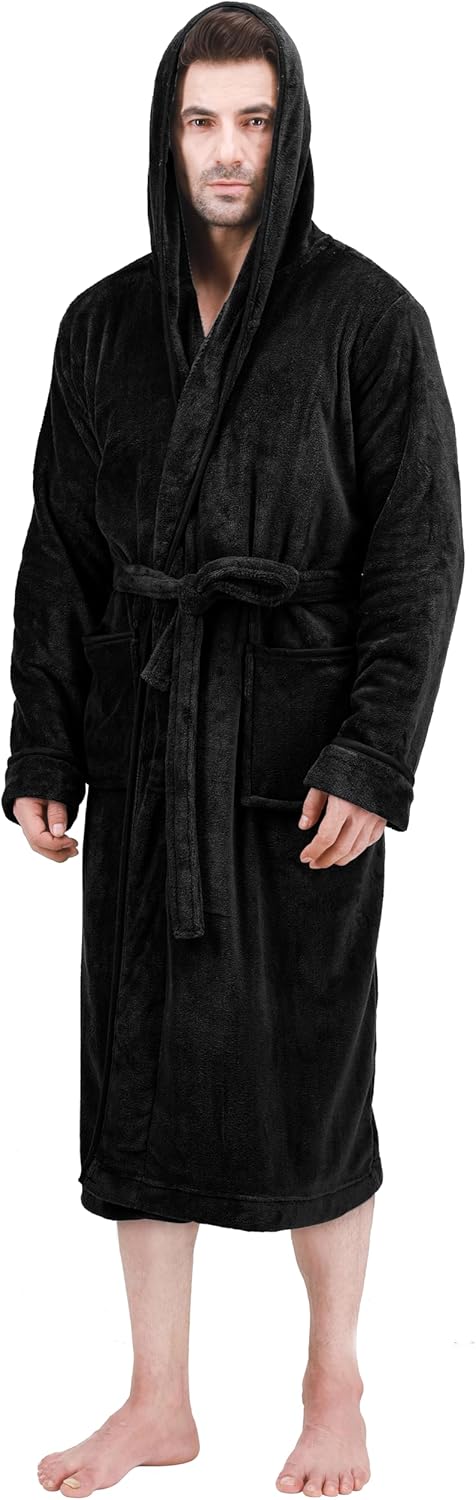 Heren Fleece Badjas Zacht en Warm