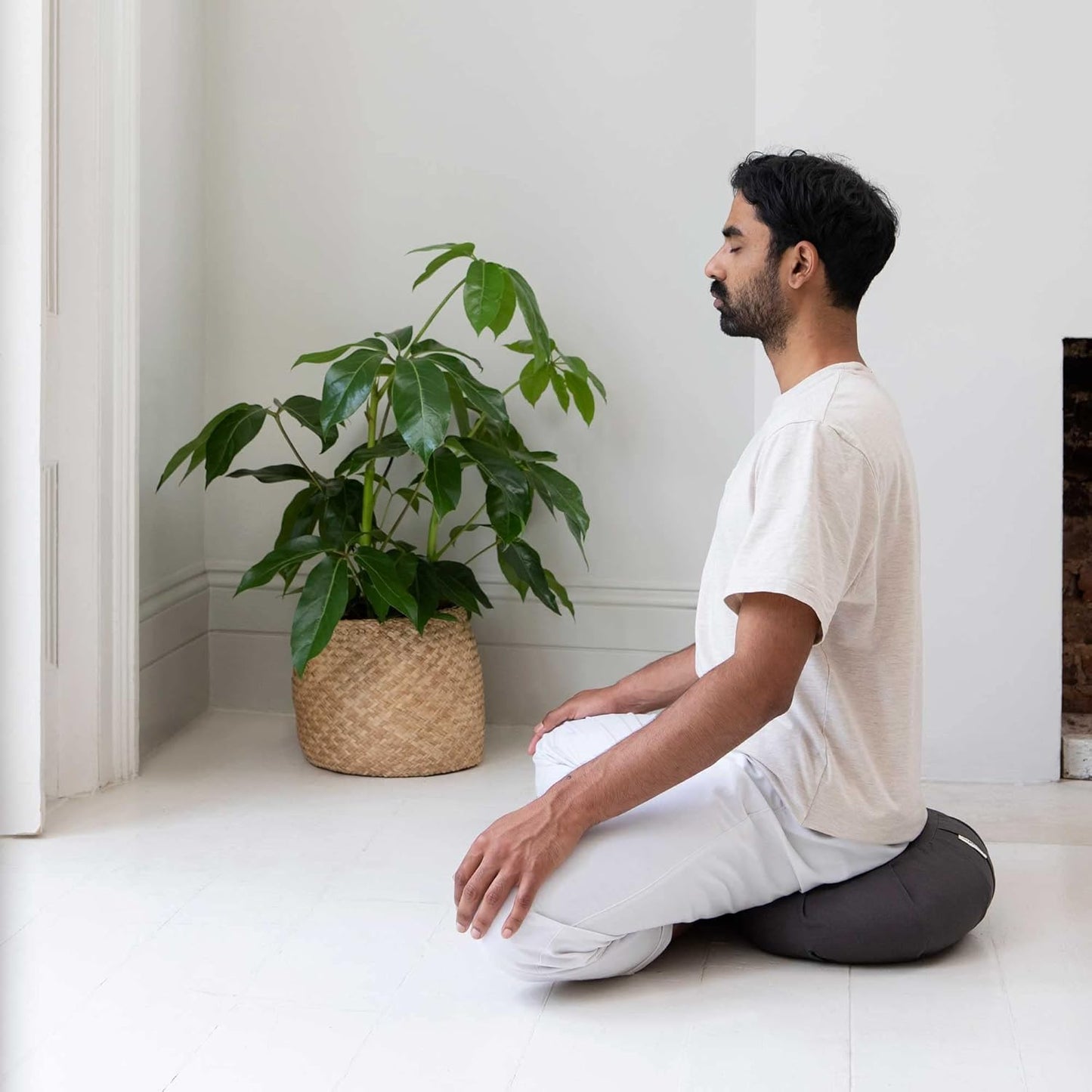 Meditatiekussen van Biologisch Katoen met Wasbaar Omhulsel
