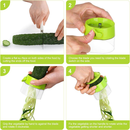 Groente Spiraalsnijder 4-in-1 Zoodle Maker