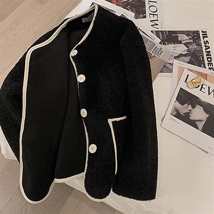 Korte Vintage Jas Bijgesneden Beryl Stijl