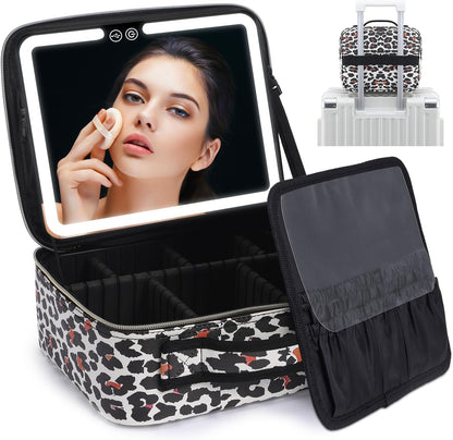 Reismake-up Doos met LED Verlichting en Spiegel