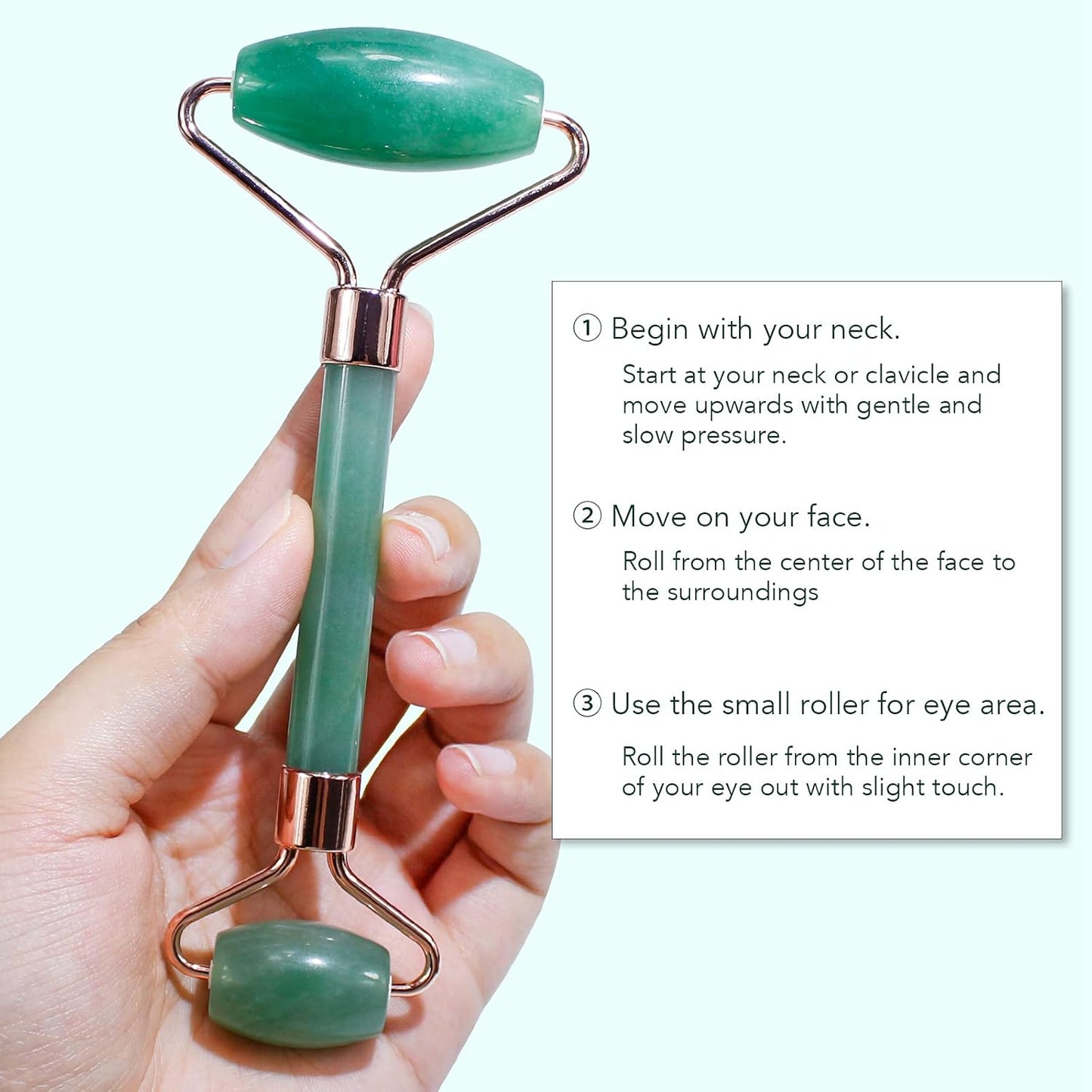 Gua Sha Set met Jade Roller voor Gezichtsmassage