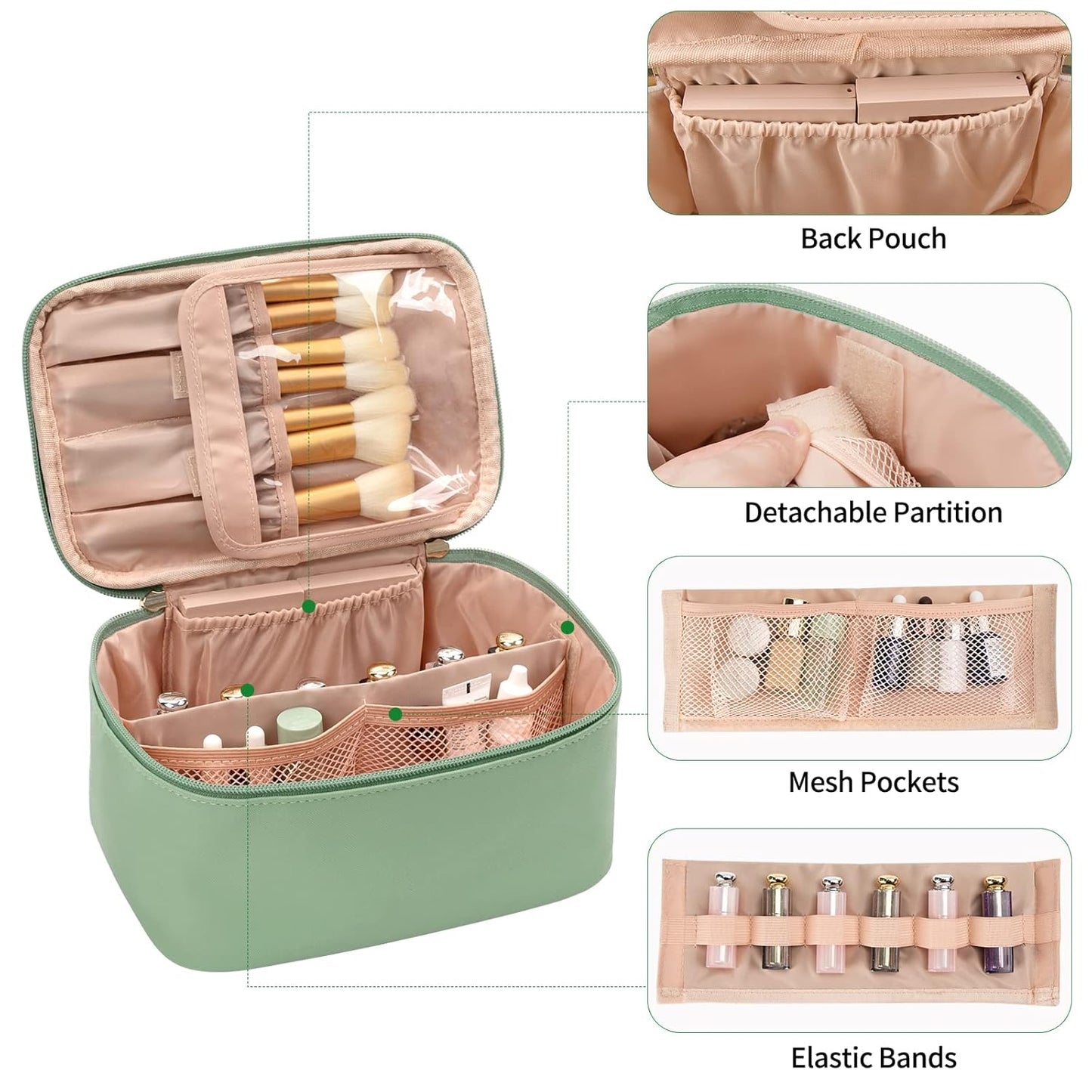 Make-up Organizer Reisformaat met Opslag Compartimenten