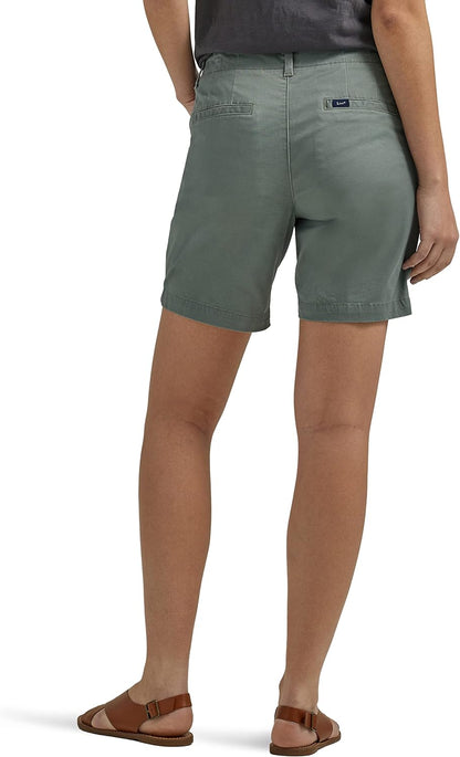 Iconische 7" Chino Walkshort voor Stijlbewuste Dames