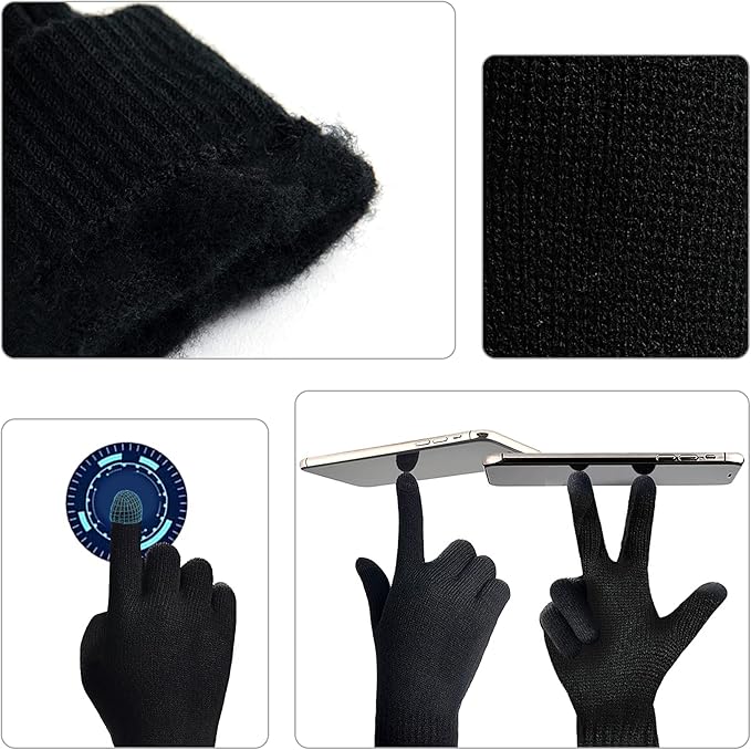 Heren Winter Muts en Handschoenen Set Warm Victor