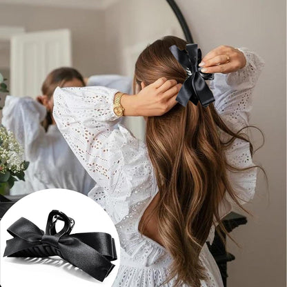 Strik Klemmen Groot Satijn Haar Accessoires