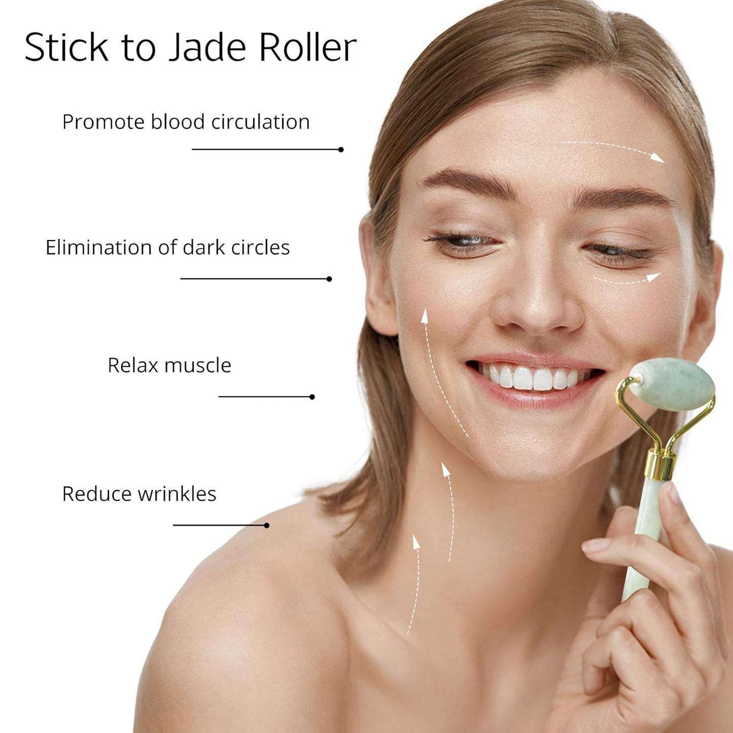 Gua Sha Set met Jade Roller voor Gezichtsmassage
