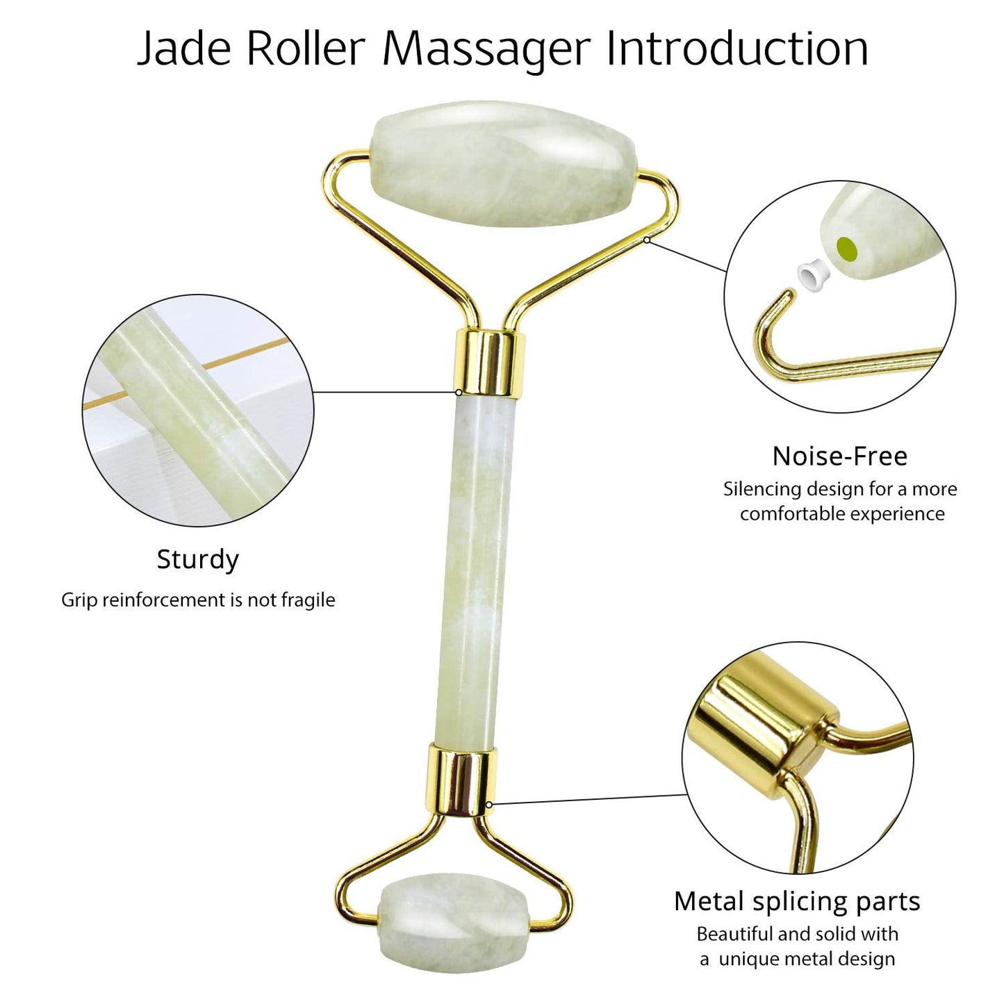 Gua Sha Set met Jade Roller voor Gezichtsmassage