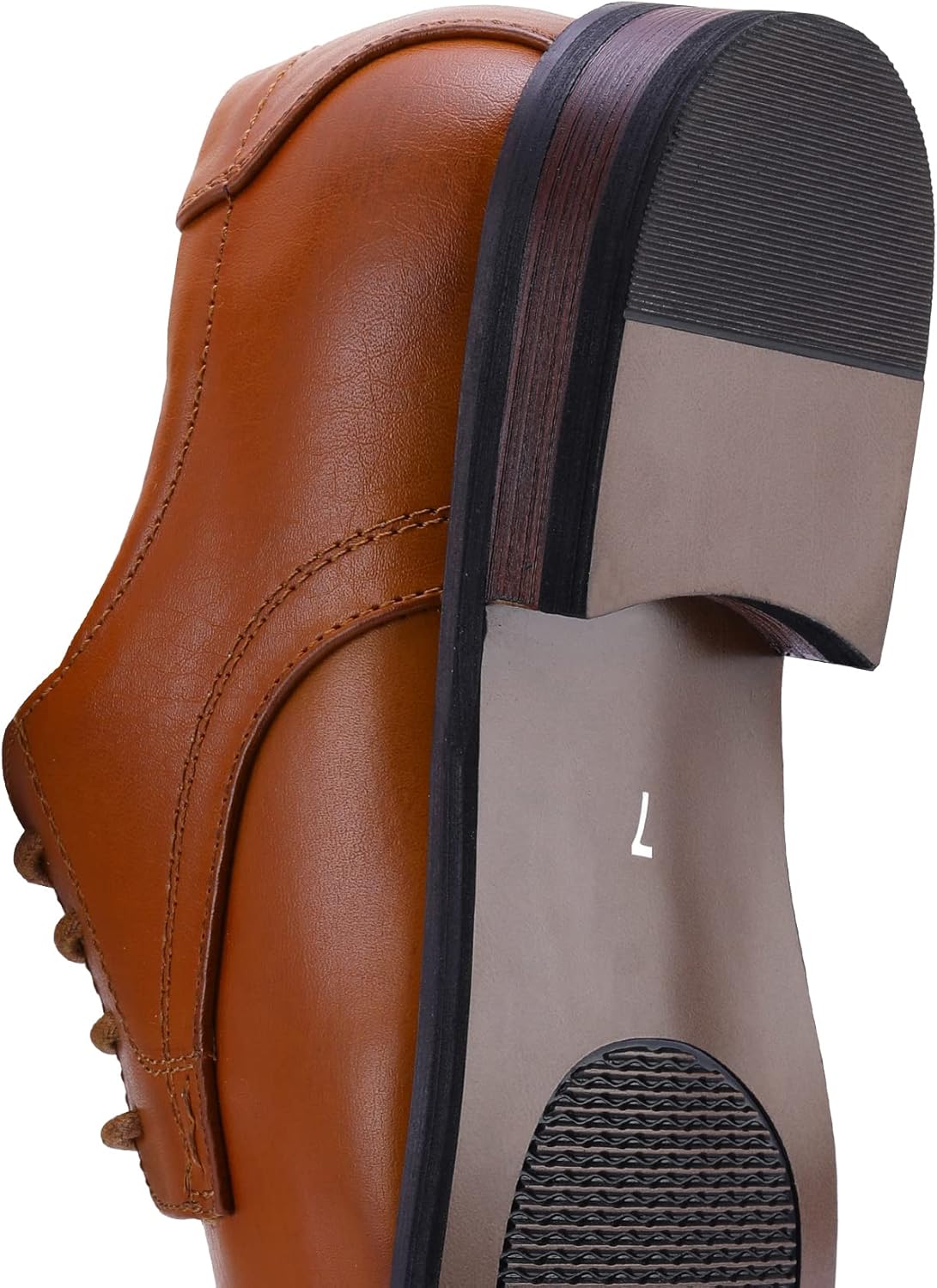 Herenschoenen Wingtip Klassiek Leer Zwart