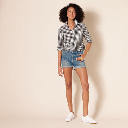 ModeMeisje Denim Short voor Trendbewuste Vrouwen