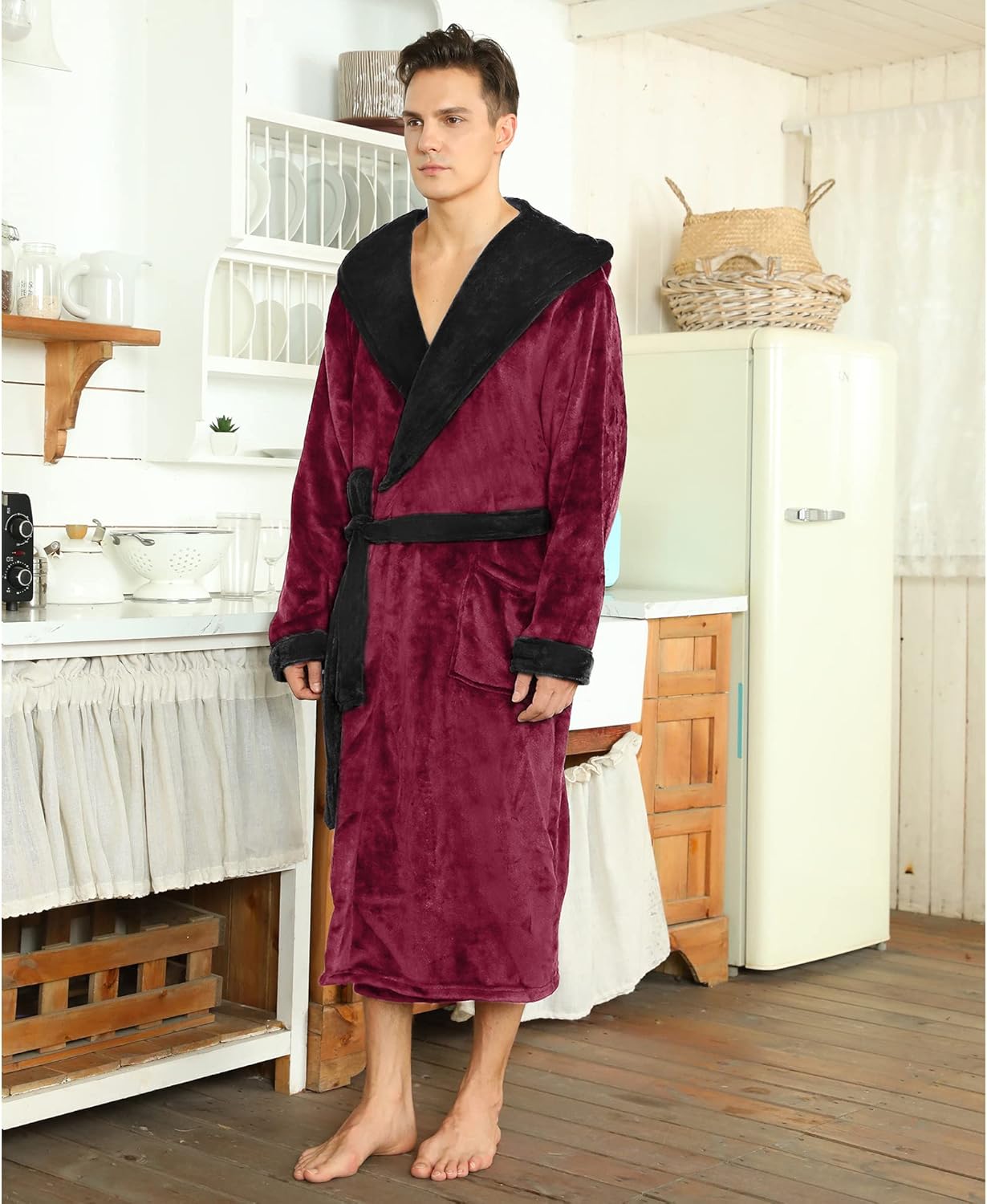 Heren Badjas Luxe Zacht Robbie