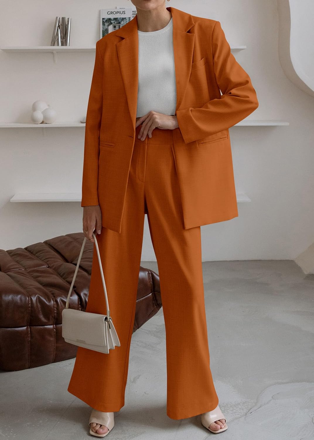 Dames Blazer Set met Broek Pantalon