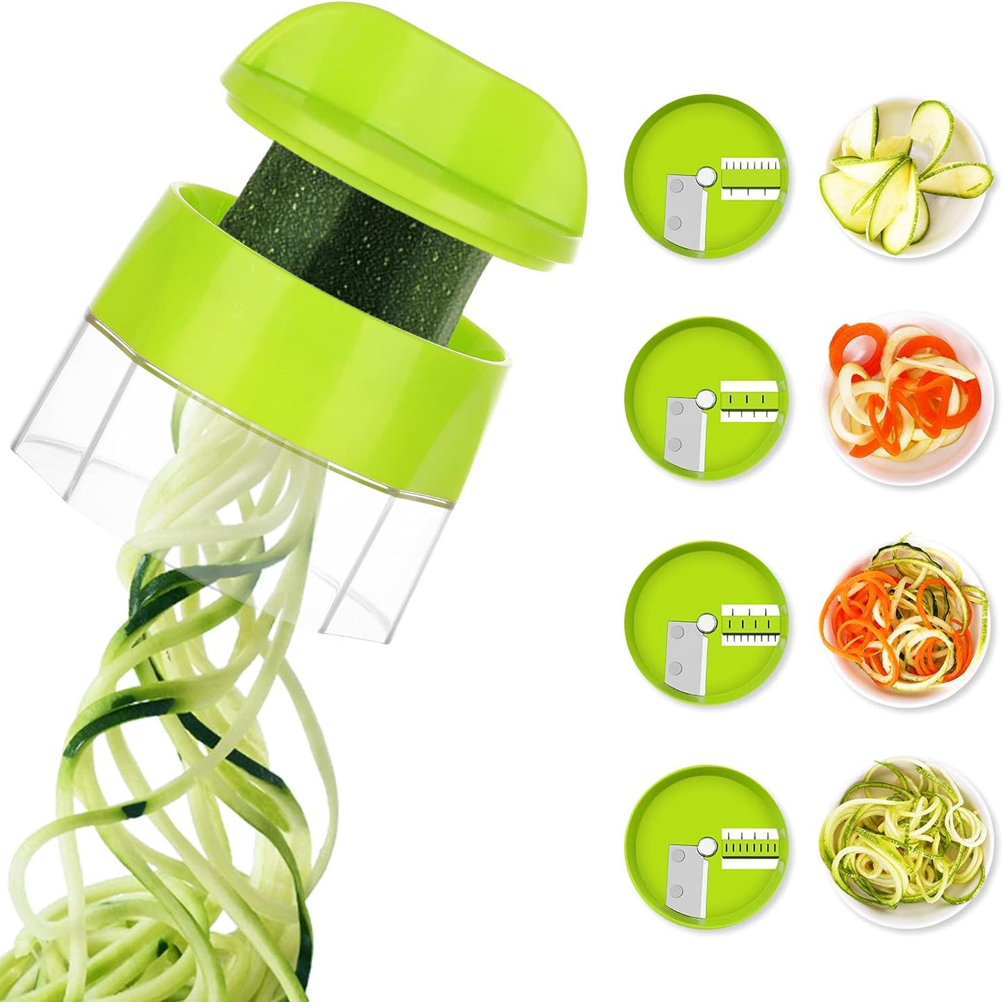 Groente Spiraalsnijder 4-in-1 Zoodle Maker - Mode Vibes