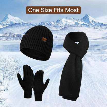 Heren Winter Muts en Handschoenen Set Warm Victor