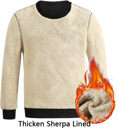 Heren Fleece Sweatshirt Zacht en Warm