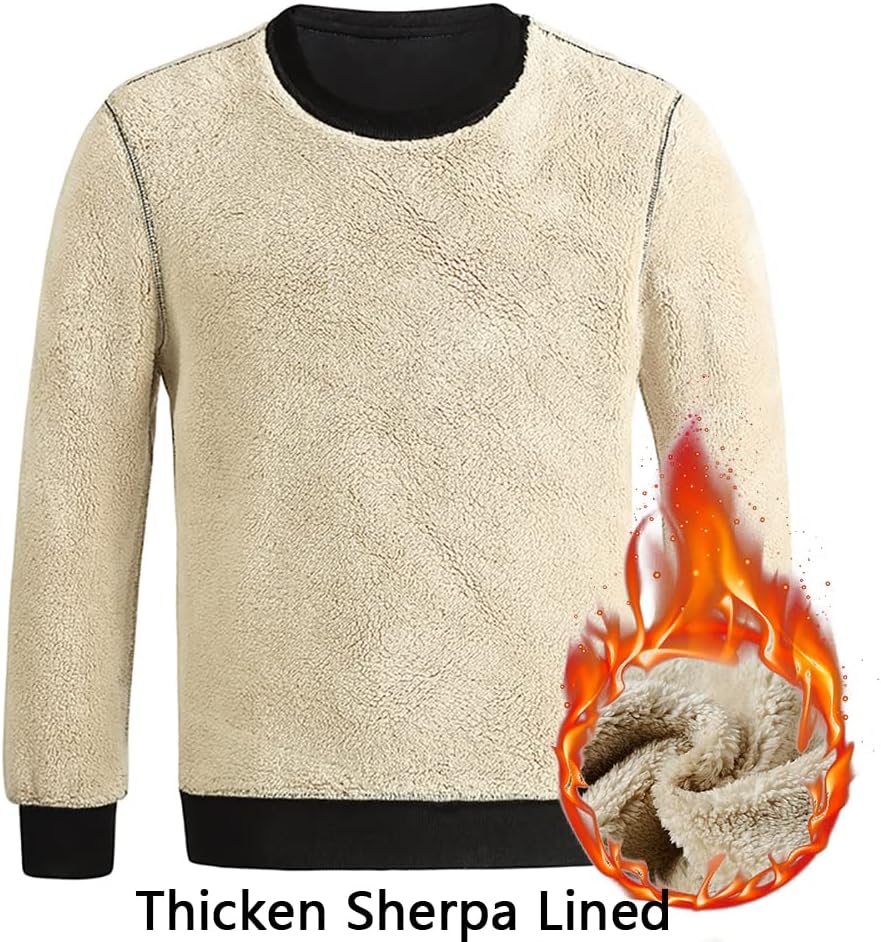 Heren Fleece Sweatshirt Zacht en Warm