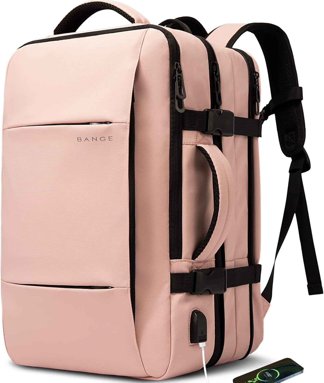Reisrugzak Waterdicht 26-45L met Laptopvak en Handvat