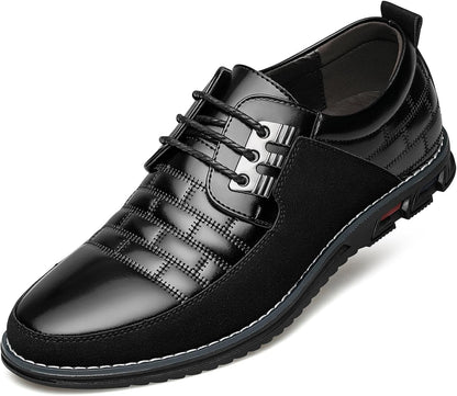 Leren Herenschoenen Stijlvol zwart Comfortabel