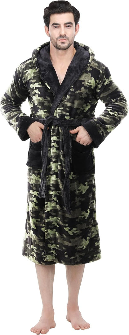 Heren Fleece Badjas Zacht en Warm