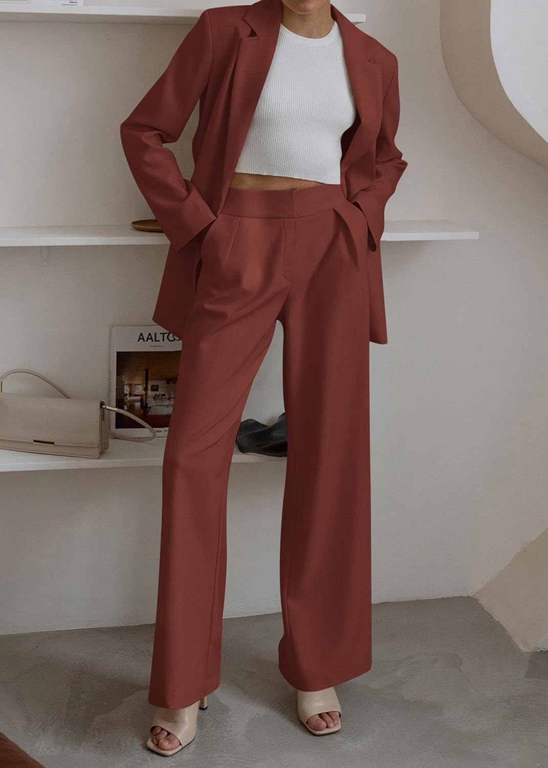 Dames Blazer Set met Broek Pantalon
