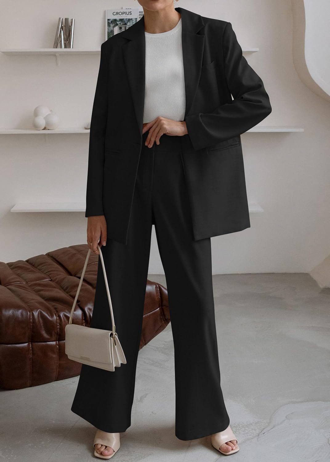 Dames Blazer Set met Broek Pantalon