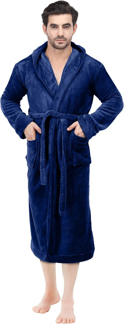 Heren Fleece Badjas Zacht en Warm