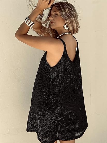 Amelia | Mini abito con paillettes scintillanti